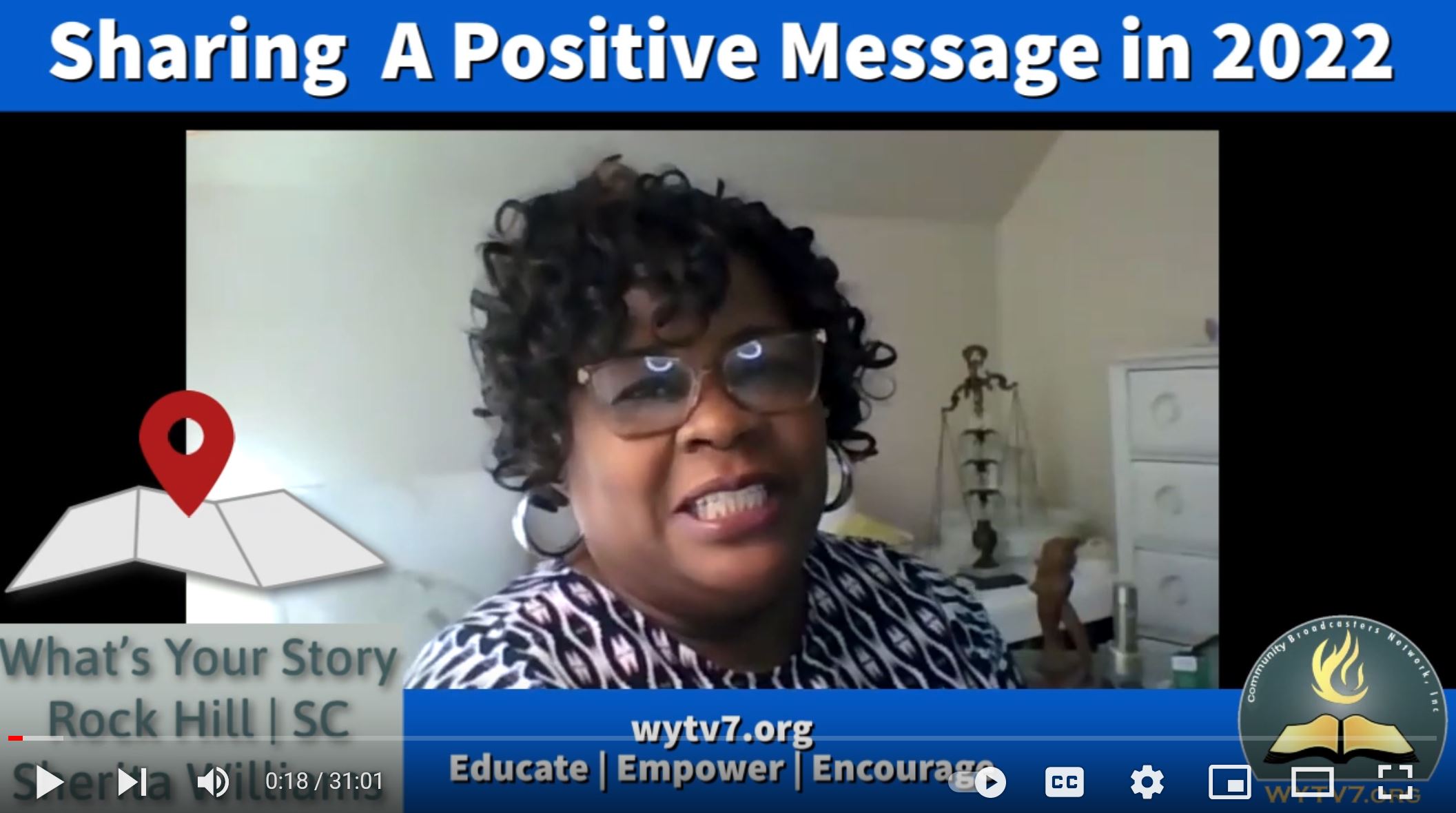 WYTV7 What's your Story:  Sharing a Positive Message in 2022:  Jan 20, 2022